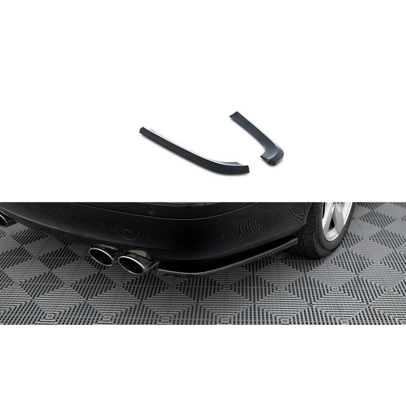 REAR SIDE SPLITTERS V.1 MERCEDES-BENZ CLK W209 GLOSS BLACK