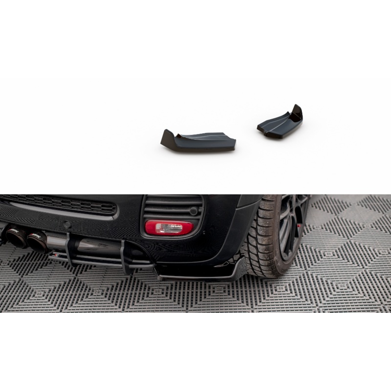 REAR SIDE SPLITTERS V.2 MINI COOPER JOHN COOPER WORKS R56 GLOSS BLACK