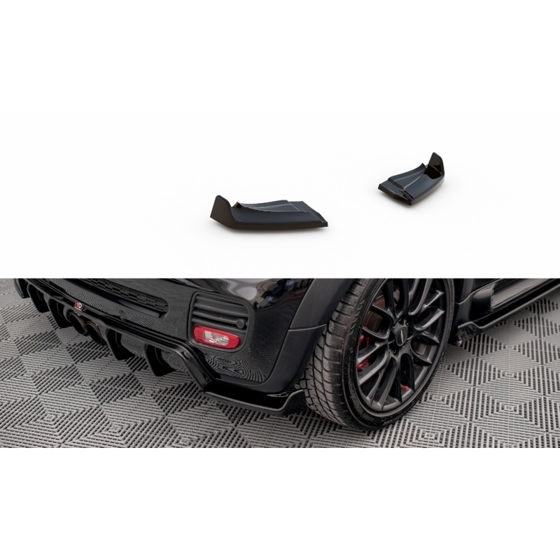 REAR SIDE SPLITTERS V.3 MINI COOPER JOHN COOPER WORKS R56 (MAXTON VALANCE SET) GLOSS BLACK