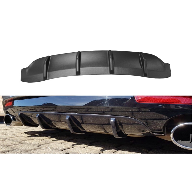 REAR VALANCE VOLKSWAGEN SCIROCCO MK.3 R FACELIFT GLOSS BLACK
