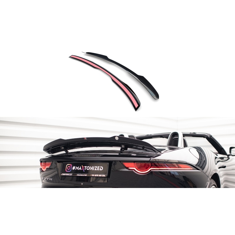 SPOILER CAP JAGUAR F-TYPE MK1 FACELIFT GLOSS BLACK