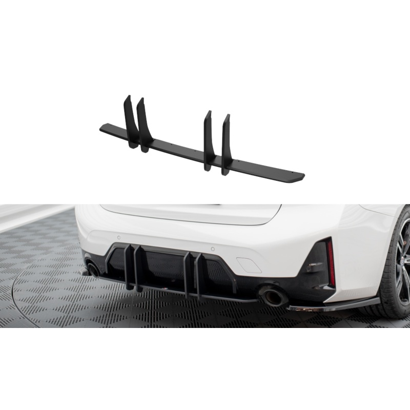 STREET PRO REAR DIFFUSER BMW 3 M-PACK G20 / G21 FACELIFT BLACK