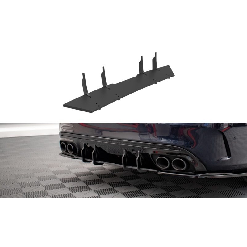 STREET PRO REAR DIFFUSER MERCEDES-BENZ C 43 SEDAN W205 FACELIFT BLACK