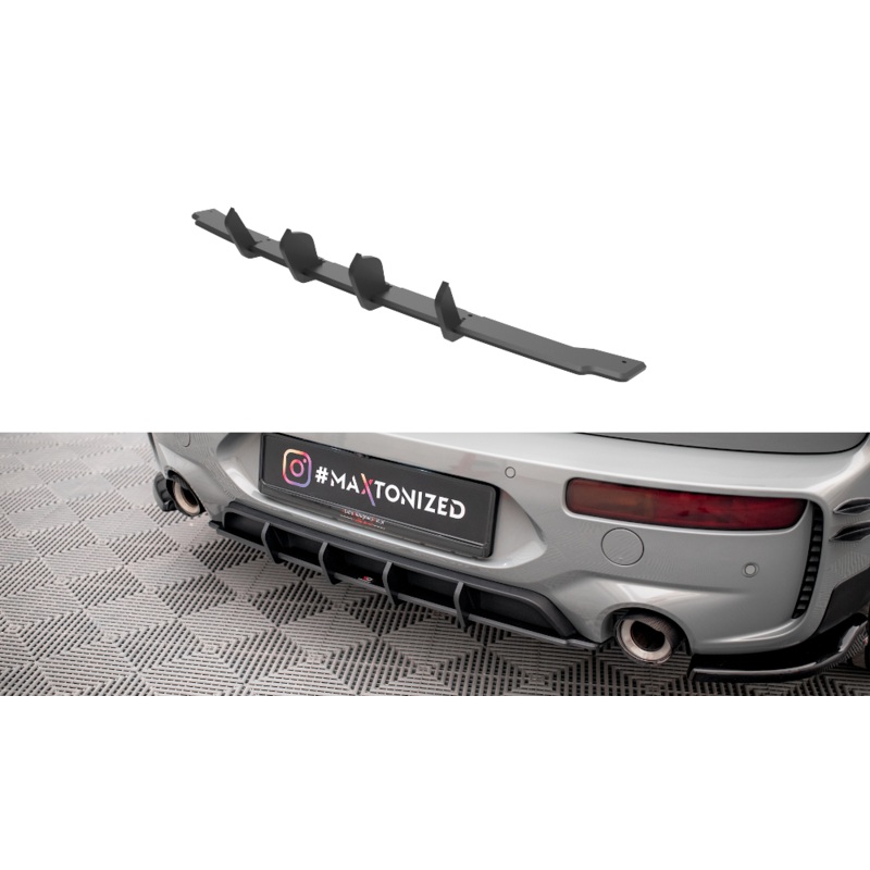 STREET PRO REAR DIFFUSER MINI COOPER CLUBMAN JOHN COOPER WORKS F54 BLACK
