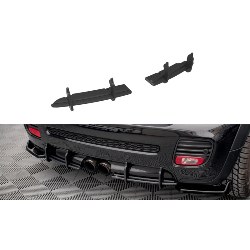 STREET PRO REAR DIFFUSER MINI COOPER JOHN COOPER WORKS R56 BLACK