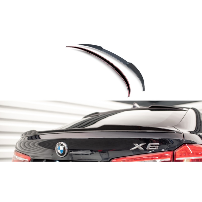 3D SPOILER CAP V.1 BMW X6 M-PACK F16 GLOSS BLACK