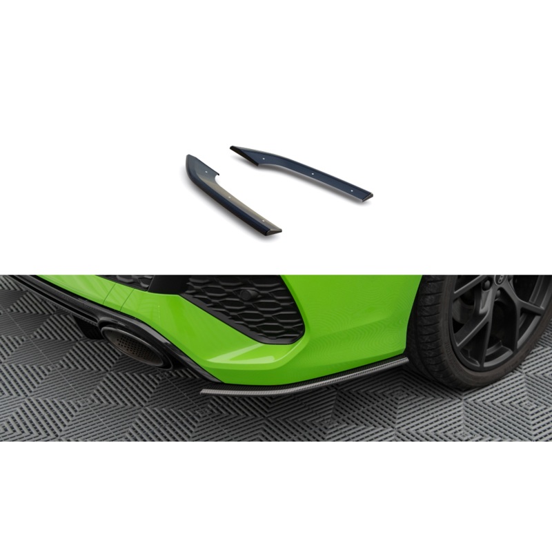 CARBON FIBER REAR SIDE SPLITTERS AUDI RS3 SEDAN 8Y