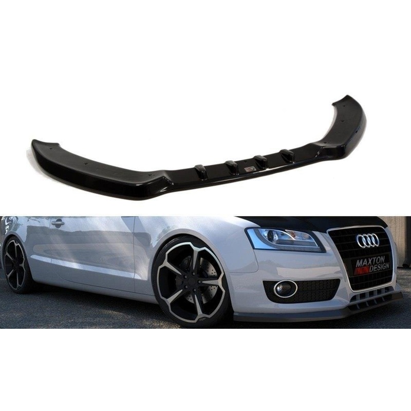 FRONT SPLITTER AUDI A5 8T GLOSS BLACK