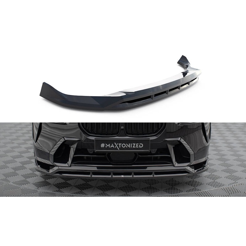 FRONT SPLITTER BMW X7 M-PACK G07 FACELIFT GLOSS BLACK