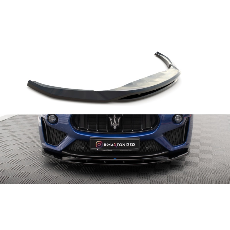 FRONT SPLITTER MASERATI LEVANTE GTS MK1 GLOSS BLACK