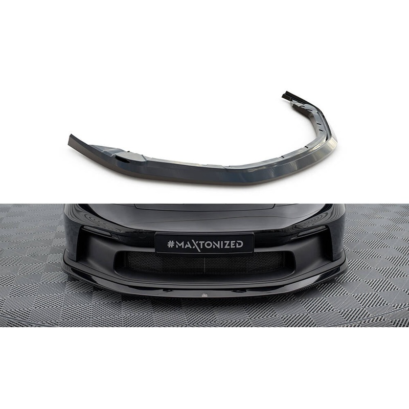 FRONT SPLITTER PORSCHE 911 992 GT3 GLOSS BLACK