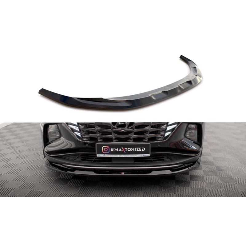 FRONT SPLITTER V.1 HYUNDAI TUCSON MK4 GLOSS BLACK