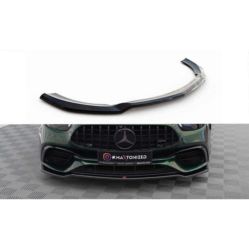 FRONT SPLITTER V.1 MERCEDES-AMG E63 W213 FACELIFT GLOSS BLACK