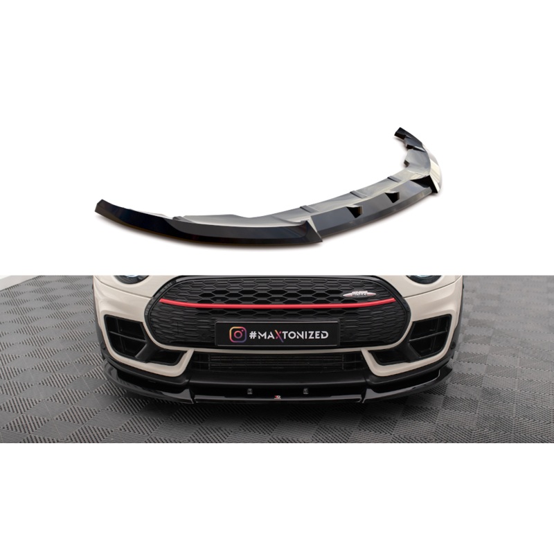 FRONT SPLITTER V.1 MINI COOPER CLUBMAN JOHN COOPER WORKS F54 FACELIFT GLOSS BLACK