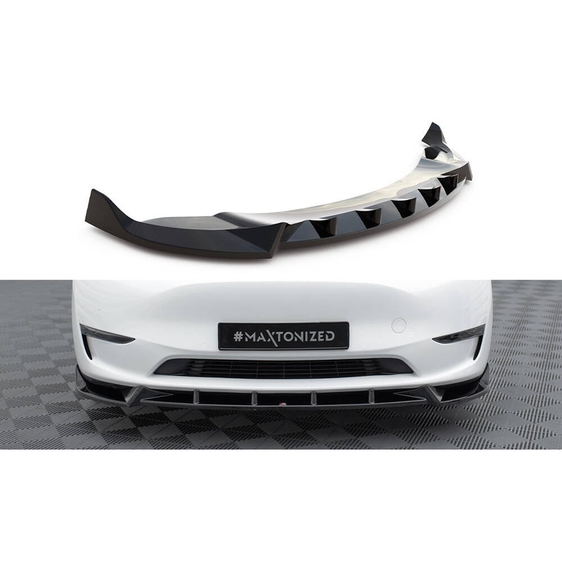 FRONT SPLITTER V.1 TESLA MODEL Y GLOSS BLACK