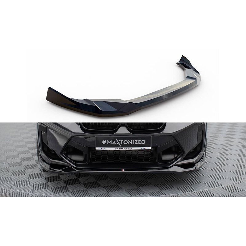 FRONT SPLITTER V.2 BMW X3 M F97 FACELIFT GLOSS BLACK