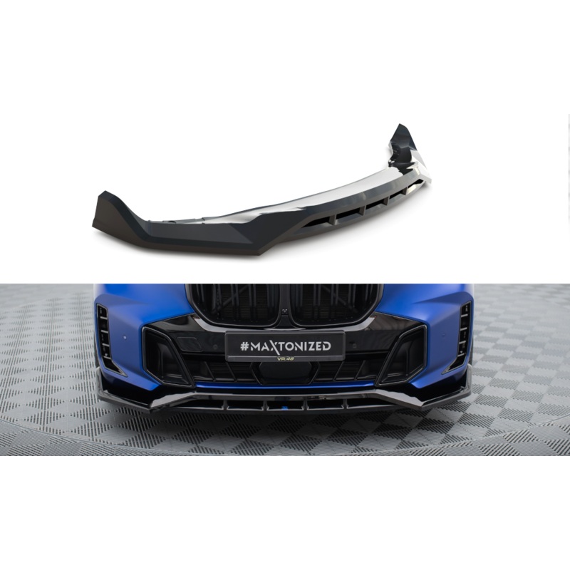 FRONT SPLITTER V.2 BMW X5 M-PACK G05 FACELIFT GLOSS BLACK