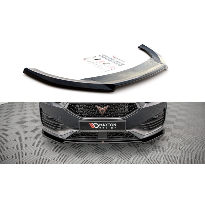 FRONT SPLITTER V.2 CUPRA LEON GLOSS BLACK