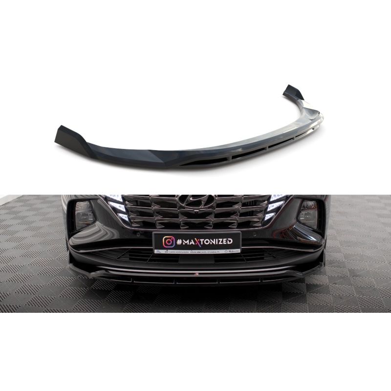 FRONT SPLITTER V.2 HYUNDAI TUCSON MK4 GLOSS BLACK