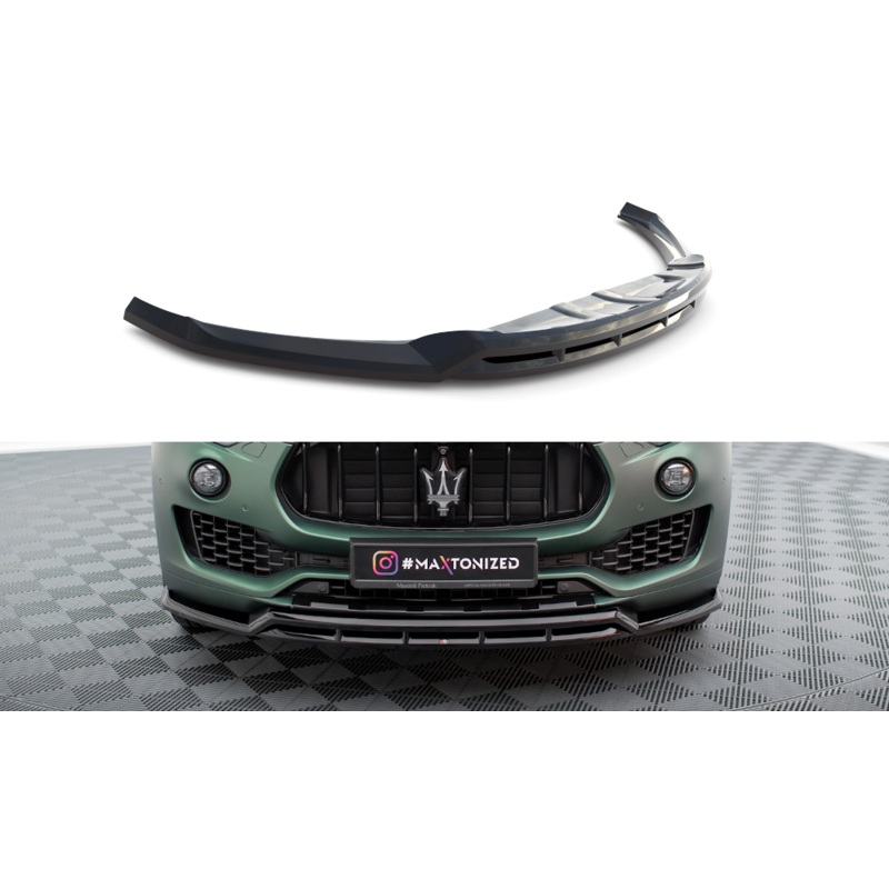 FRONT SPLITTER V.2 MASERATI LEVANTE MK1 GLOSS BLACK