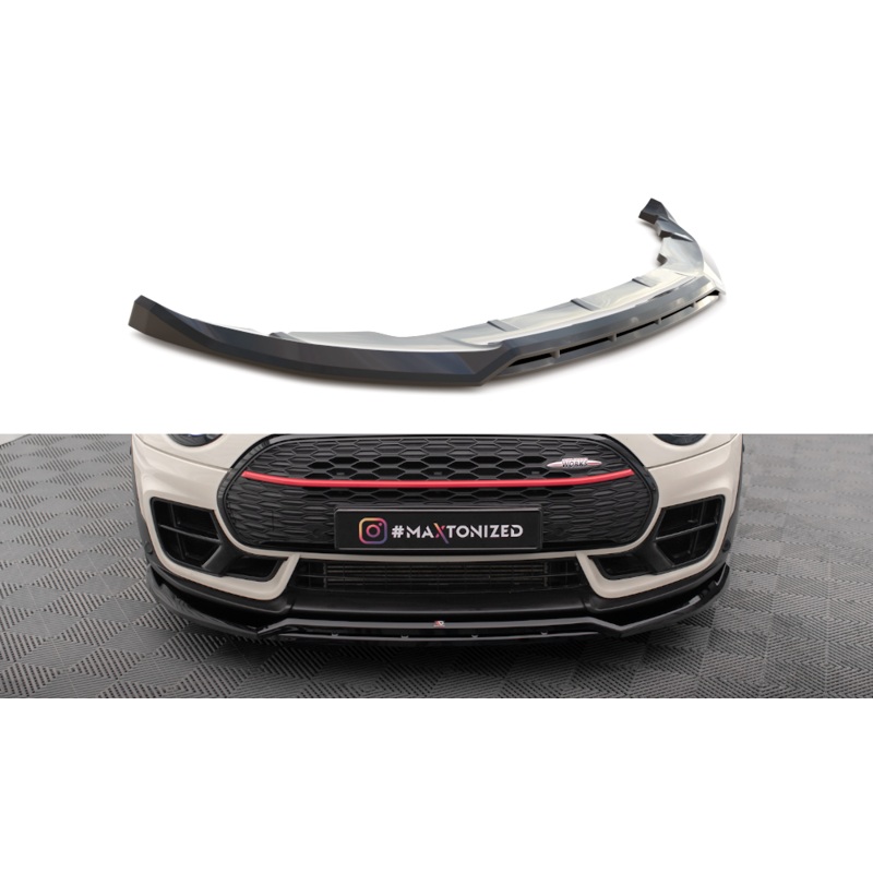 FRONT SPLITTER V.2 MINI COOPER CLUBMAN JOHN COOPER WORKS F54 FACELIFT GLOSS BLACK