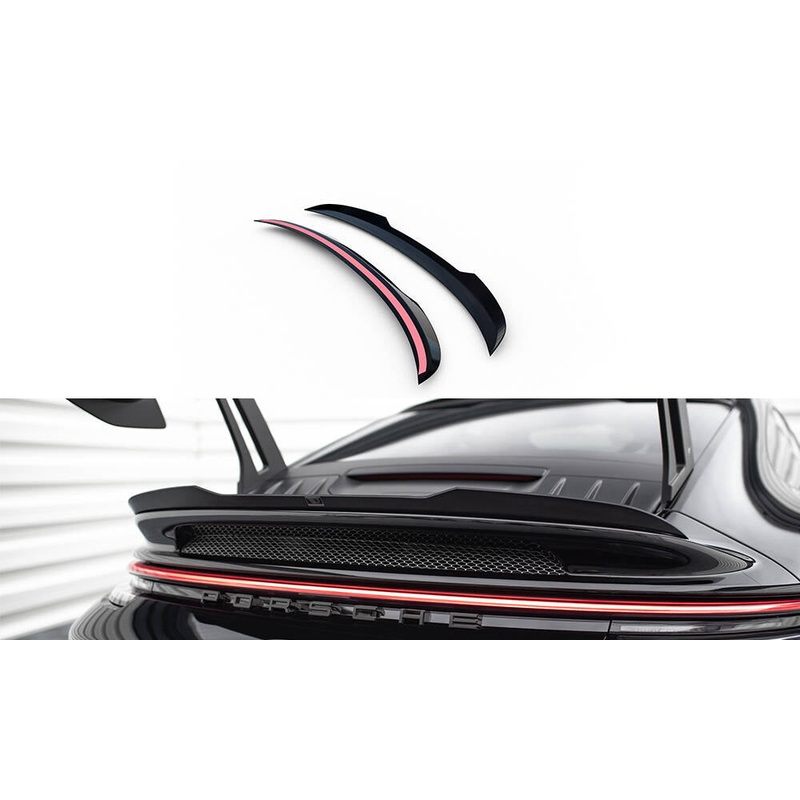 LOWER SPOILER CAP PORSCHE 911 992 GT3 GLOSS BLACK