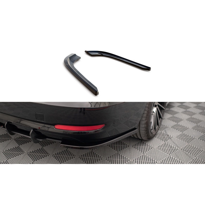 REAR SIDE SPLITTERS BMW 3 GT F34 GLOSS BLACK