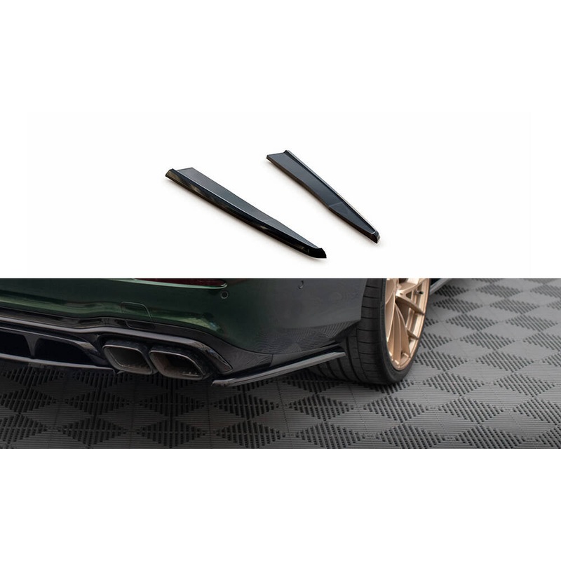 REAR SIDE SPLITTERS MERCEDES-AMG E63 W213 FACELIFT GLOSS BLACK