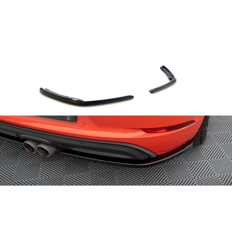 REAR SIDE SPLITTERS PORSCHE 718 CAYMAN 982C GLOSS BLACK