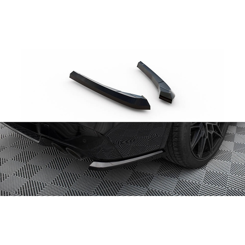 REAR SIDE SPLITTERS V.1 BMW X3 M F97 FACELIFT GLOSS BLACK