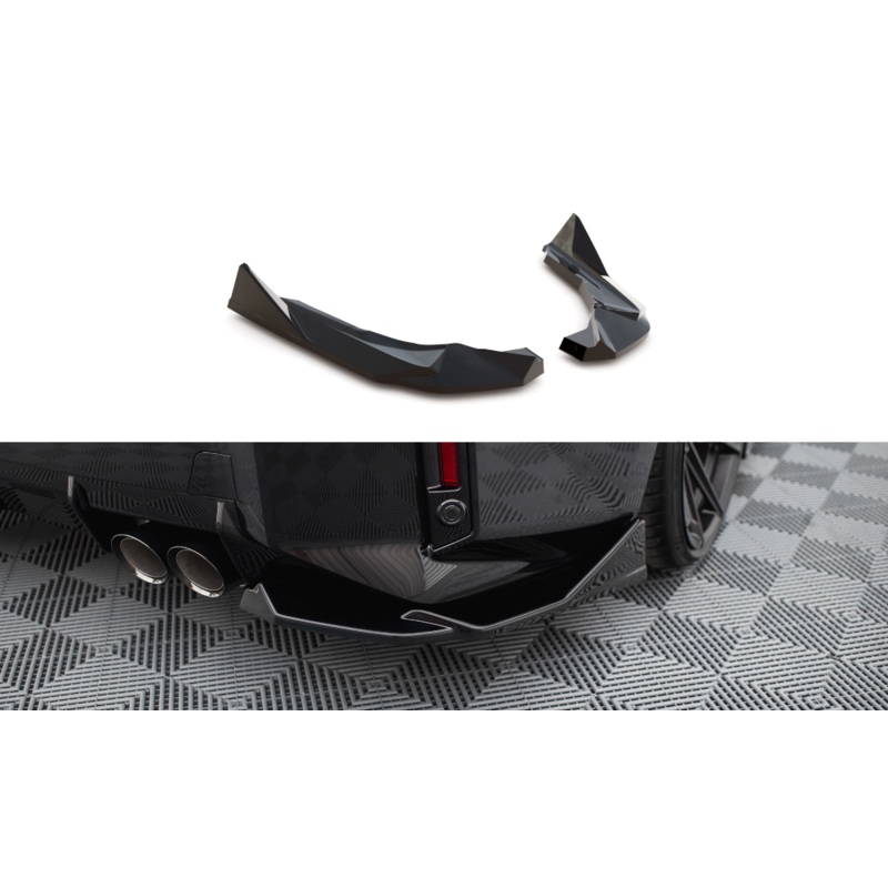 REAR SIDE SPLITTERS V.2 BMW M2 G87 GLOSS BLACK
