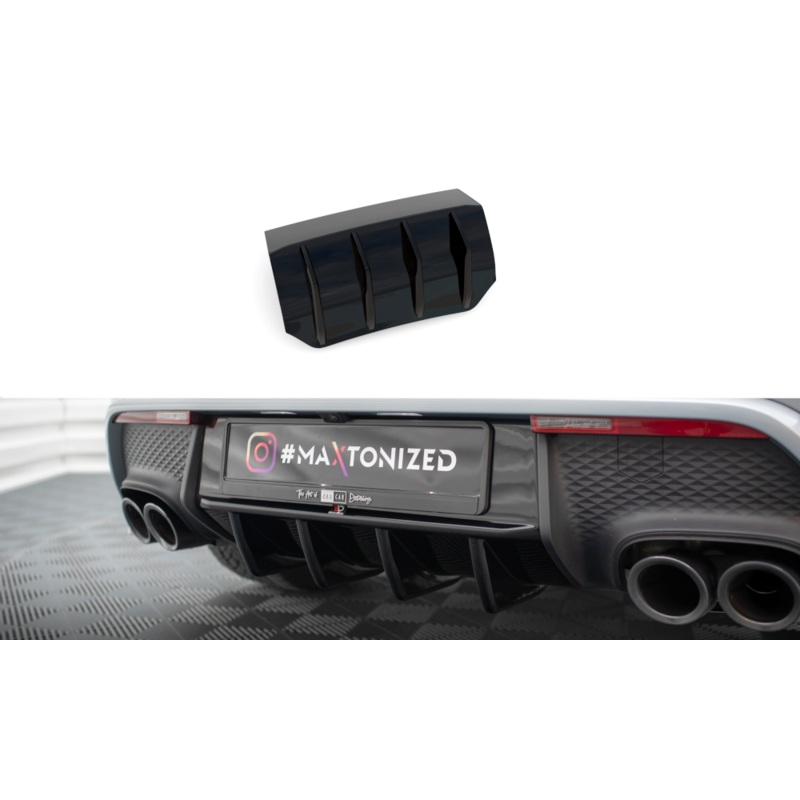 REAR VALANCE PORSCHE MACAN MK1 FACELIFT 2 GLOSS BLACK