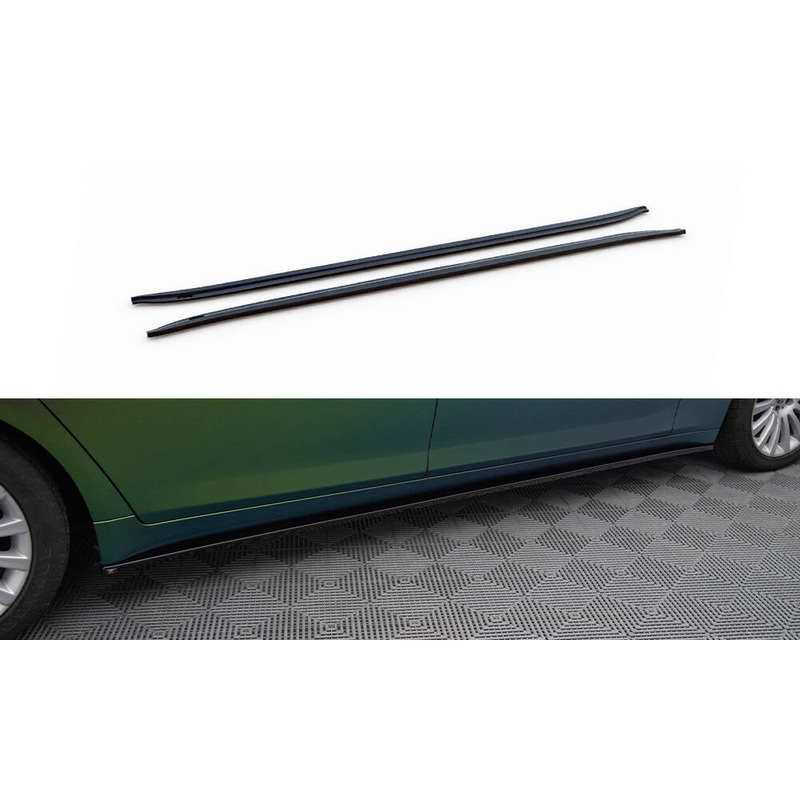 SIDE SKIRTS DIFFUSERS BMW 7 LONG F02 GLOSS BLACK
