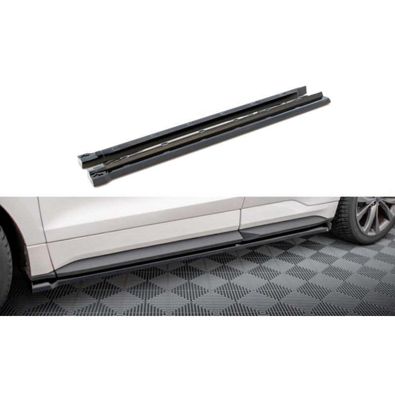 SIDE SKIRTS DIFFUSERS FORD EDGE SPORT MK2 GLOSS BLACK