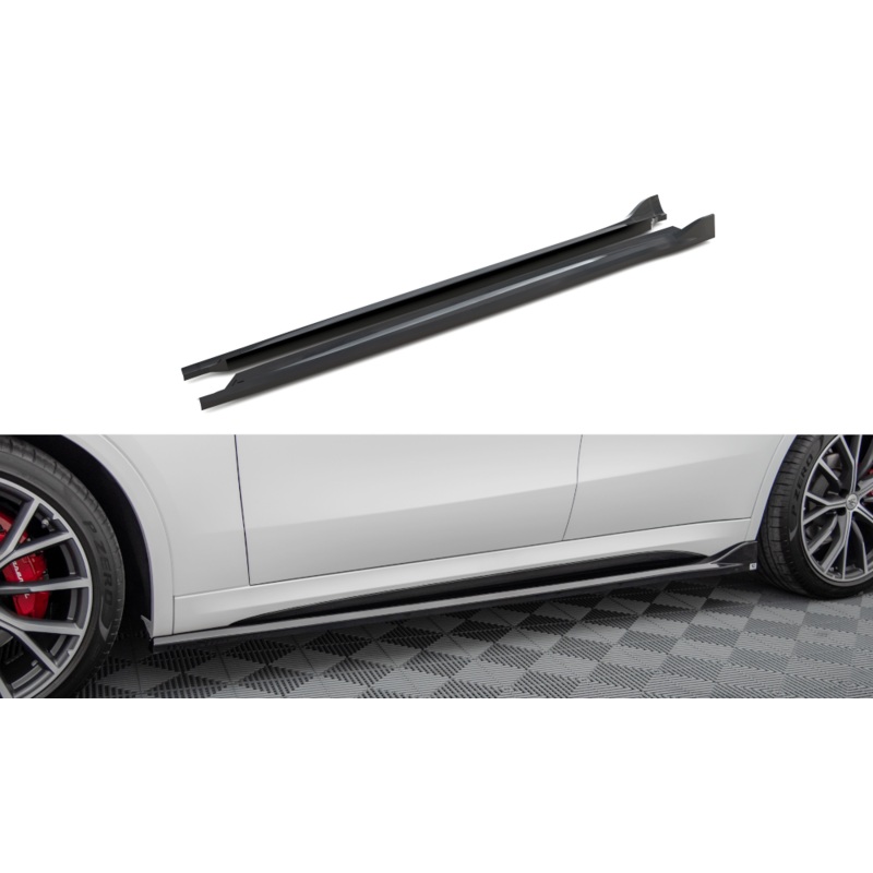 SIDE SKIRTS DIFFUSERS MASERATI GRECALE GT / MODENA MK1 GLOSS BLACK