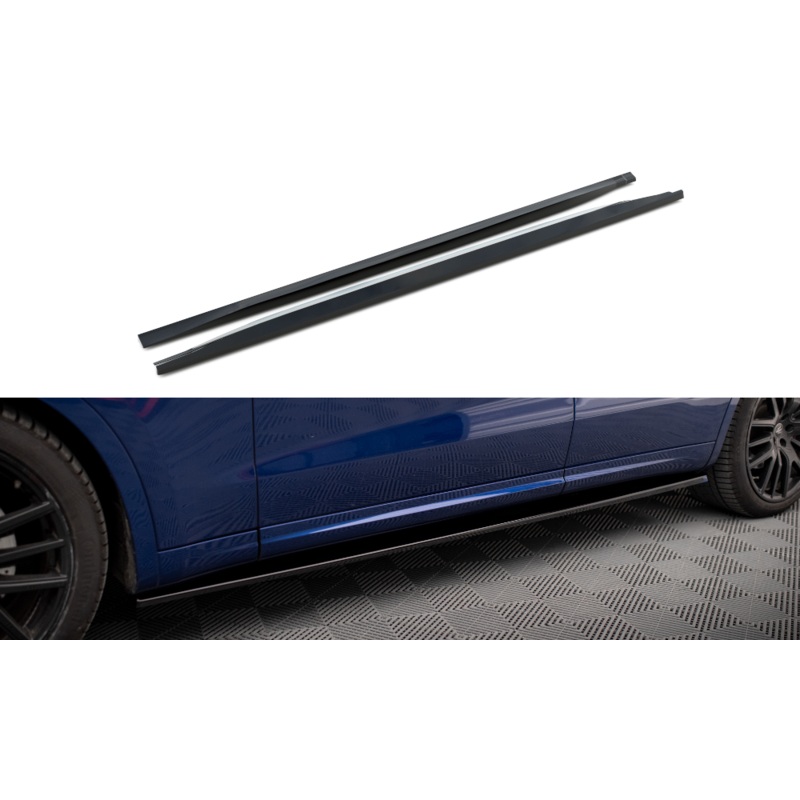 SIDE SKIRTS DIFFUSERS MASERATI LEVANTE GTS MK1 GLOSS BLACK