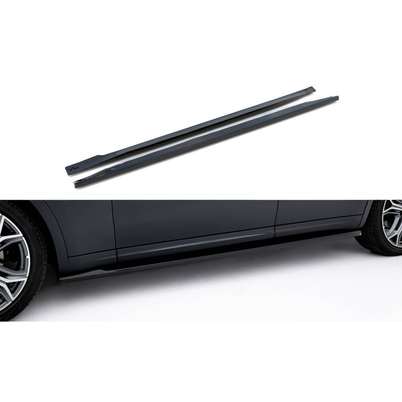 SIDE SKIRTS DIFFUSERS MASERATI LEVANTE MK1 GLOSS BLACK
