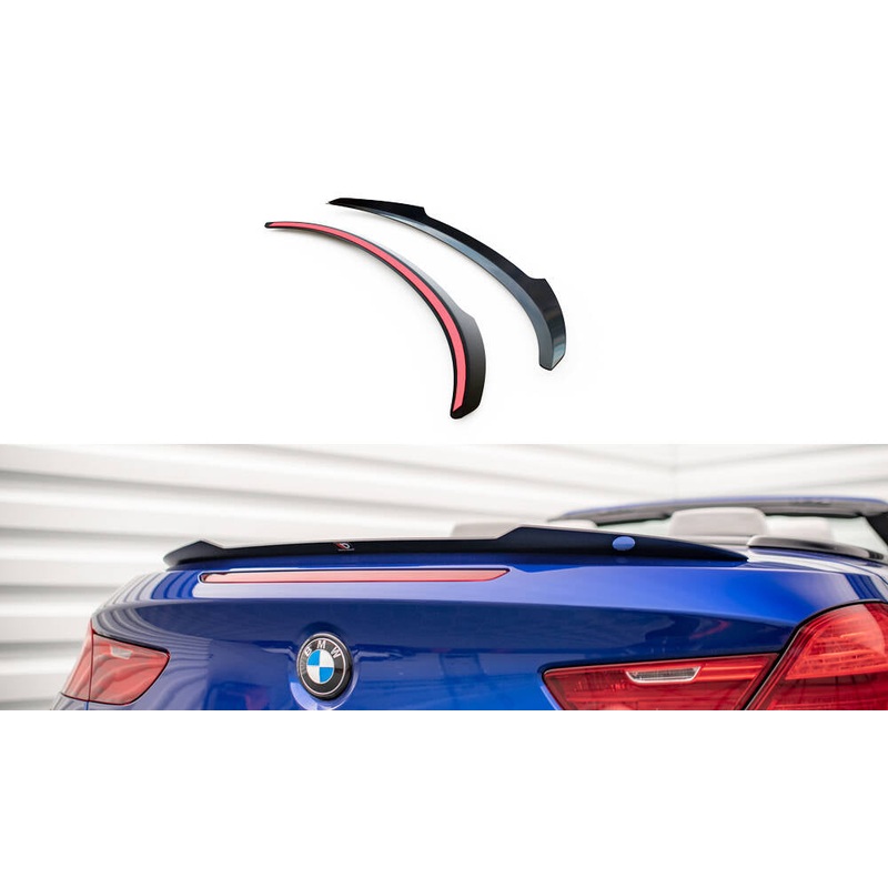SPOILER CAP BMW M6 / 6 M-PACK CABRIOLET F12 GLOSS BLACK