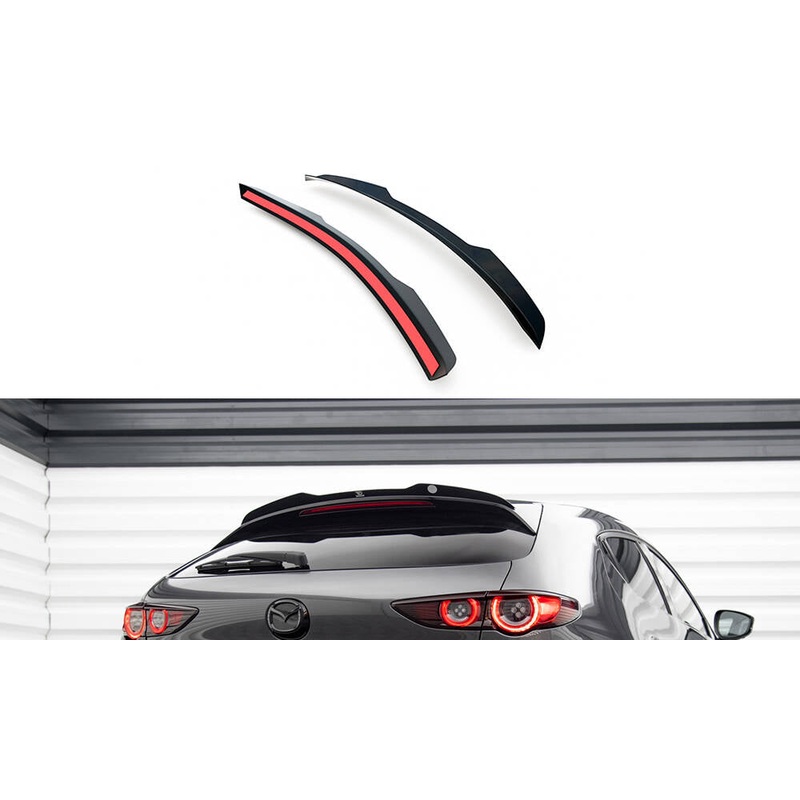 SPOILER CAP MAZDA 3 MK4 GLOSS BLACK