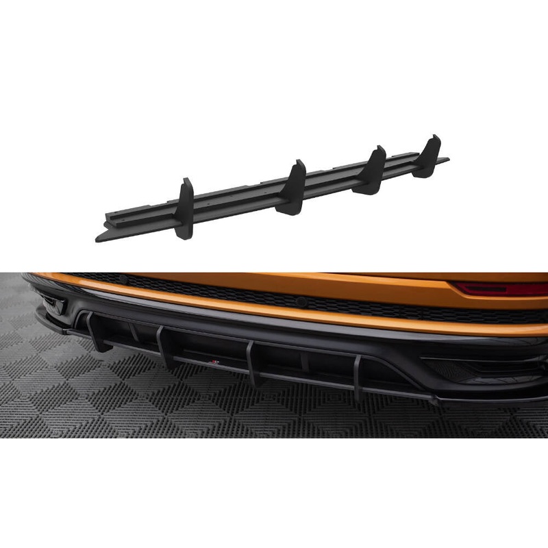 STREET PRO REAR DIFFUSER AUDI Q8 S-LINE MK1 BLACK