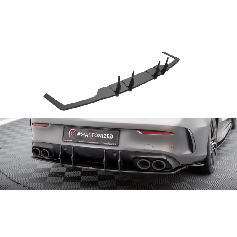 STREET PRO REAR DIFFUSER MERCEDES-AMG C43 COUPE C205 FACELIFT BLACK