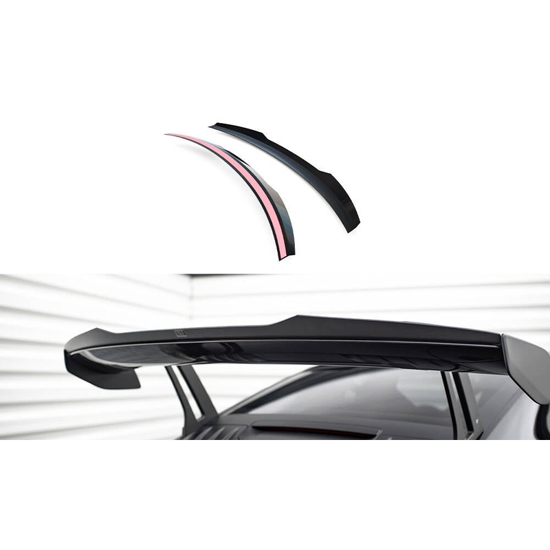 UPPER SPOILER CAP PORSCHE 911 992 GT3 GLOSS BLACK