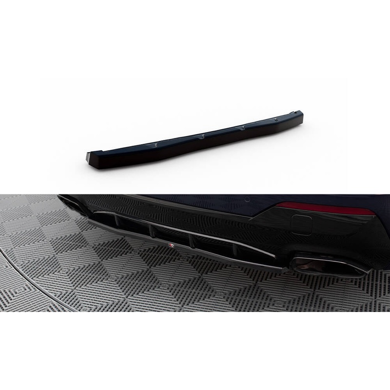 CENTRAL REAR SPLITTER FOR BMW 4 M440I G22 GLOSS BLACK