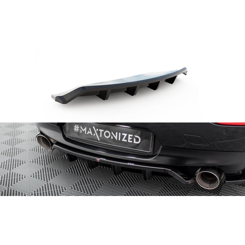 CENTRAL REAR SPLITTER (WITH VERTICAL BARS) BMW Z4 M-PACK E89 FACELIFT GLOSS BLACK