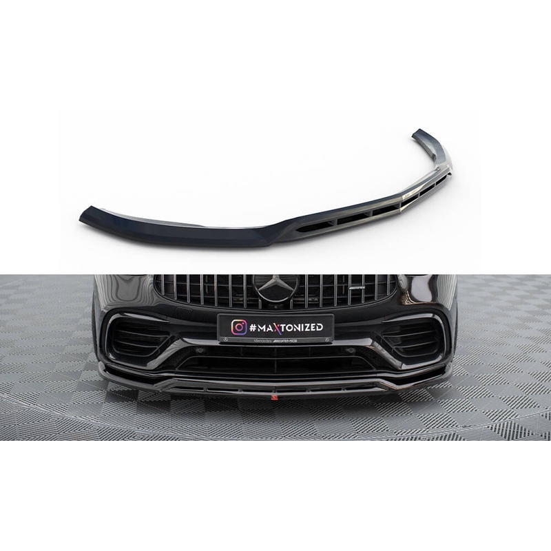 FRONT SPLITTER MERCEDES-AMG GLC 63 SUV / COUPE X253 / C253 GLOSS BLACK