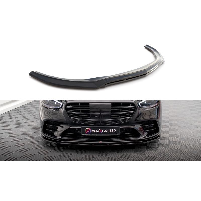 FRONT SPLITTER MERCEDES-BENZ S AMG-LINE W223 GLOSS BLACK
