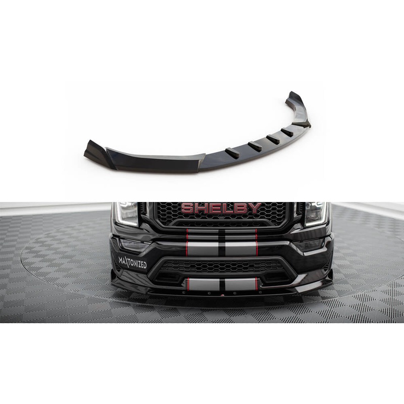 FRONT SPLITTER SHELBY F150 SUPER SNAKE GLOSS BLACK