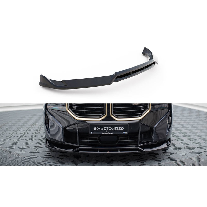 FRONT SPLITTER V.1 BMW XM G09 GLOSS BLACK