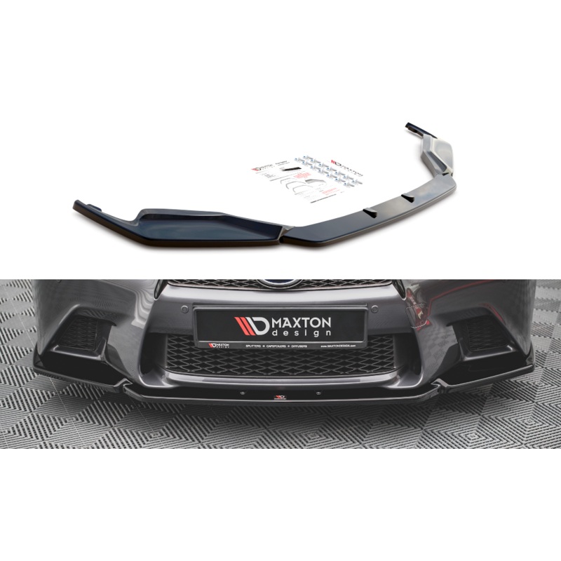 FRONT SPLITTER V.1 LEXUS GS F SPORT MK4 (L10) GLOSS BLACK