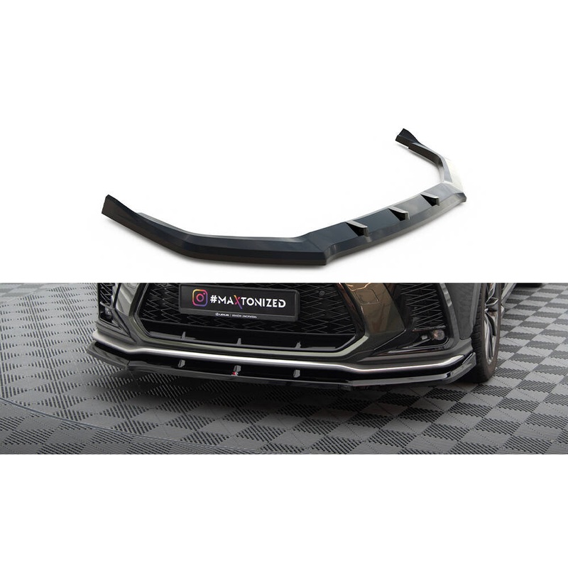 FRONT SPLITTER V.1 LEXUS NX F-SPORT MK2 GLOSS BLACK